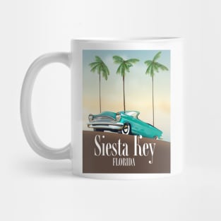 Siesta Key Florida travel poster, Mug